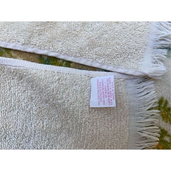 Vintage Bath Towel Set Floral - Picture 6 of 8